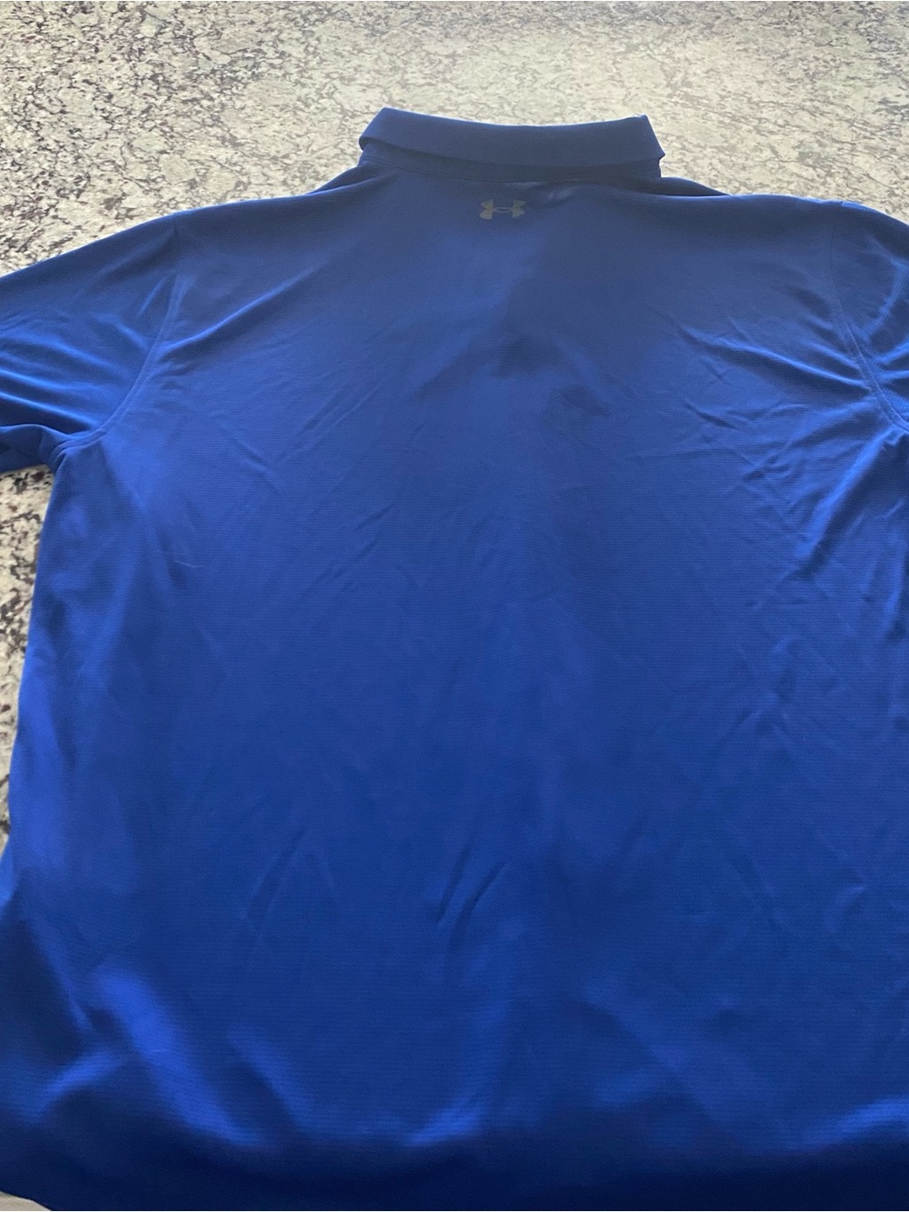 Men’s Under Armour Blue Performance Polo with Grey Trim 3XLT - Picture 7 of 7